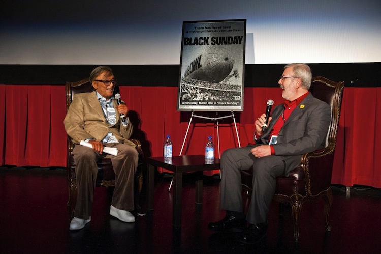 Robert Evans and Leonard Maltin. Photo by E. M. Pio Roda courtesy of TCM.